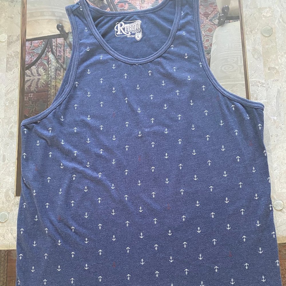 Blue Anchor Tank Shirt